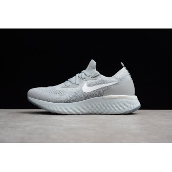 Nike Epic React Flyknit Wolf Grey Cool Grey/Pure Platinum/White Running Shoe AQ0070-002 Shoes